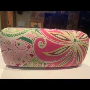 Vera Bradley Pinwheel Pink Glasses Sunglass Case